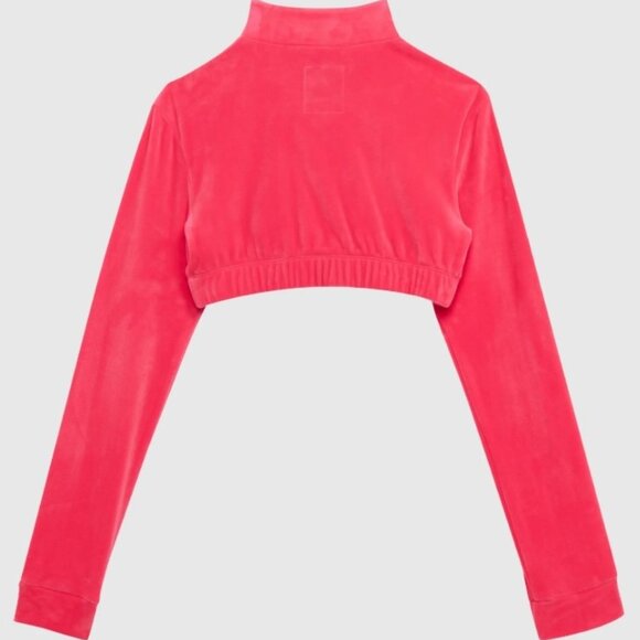 Adidas Originals x Jeremy Scott Women's Cropped Track Top, Size M Solar Pink - Picture 6 of 10